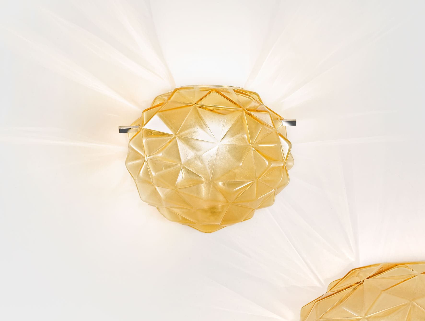 206 modern Italian sconce with gold glass