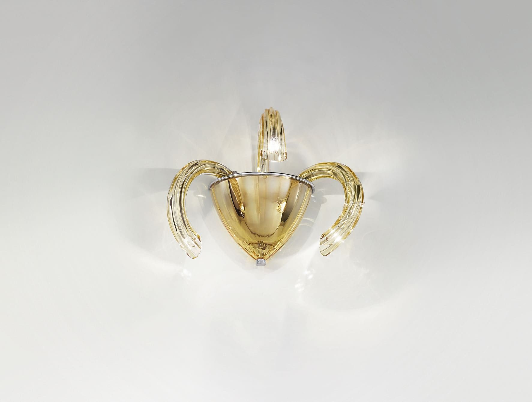 2023 modern Italian sconce with gold glass