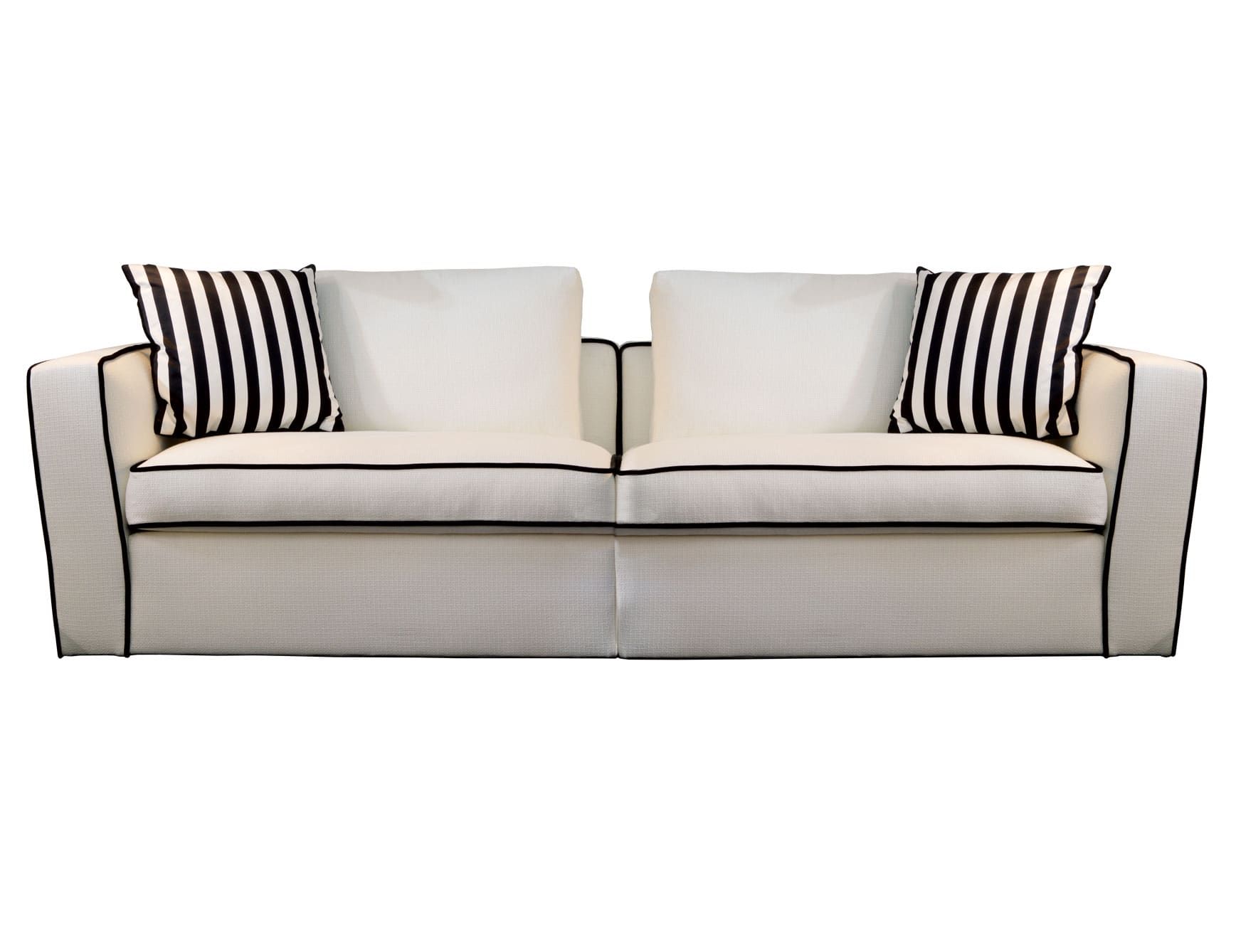 Alexander modern Italian sofa chair with ivory leather