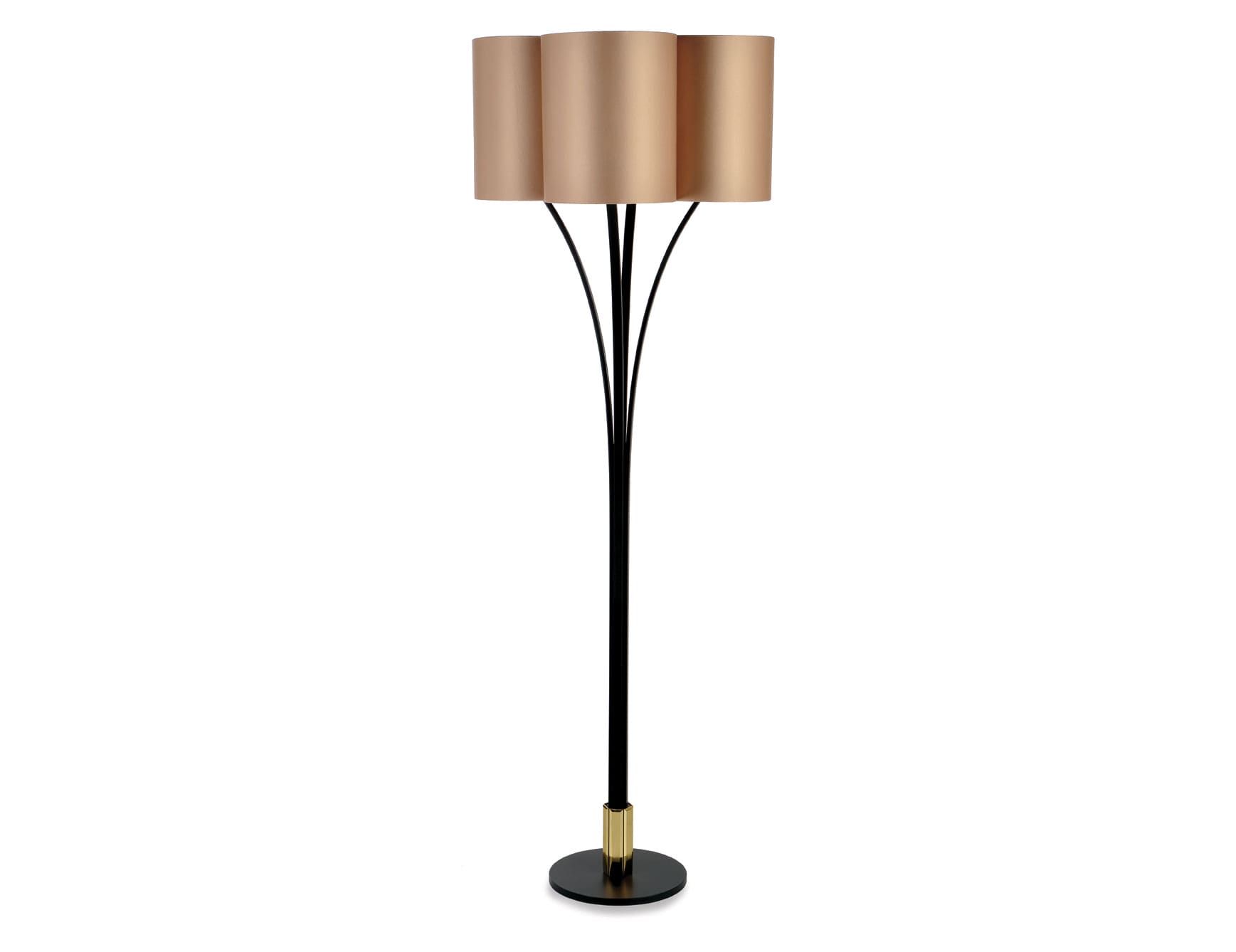 Bloom modern Italian floor lamp with beige metal
