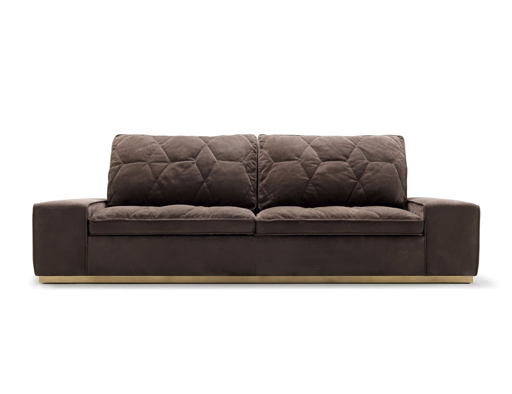 Cesar modern Italian sofa chair with brown leather