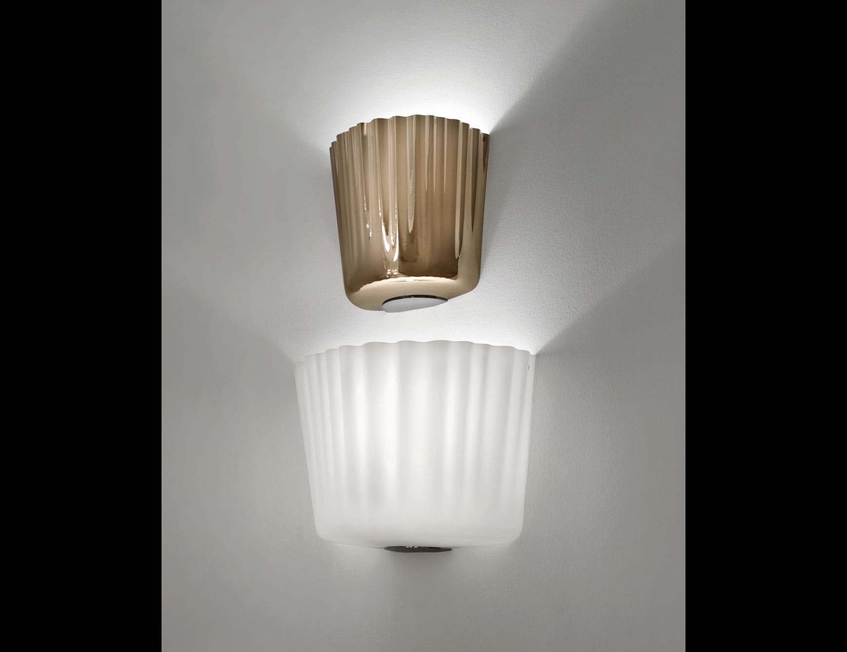 Cloth modern luxury sconce with white glass