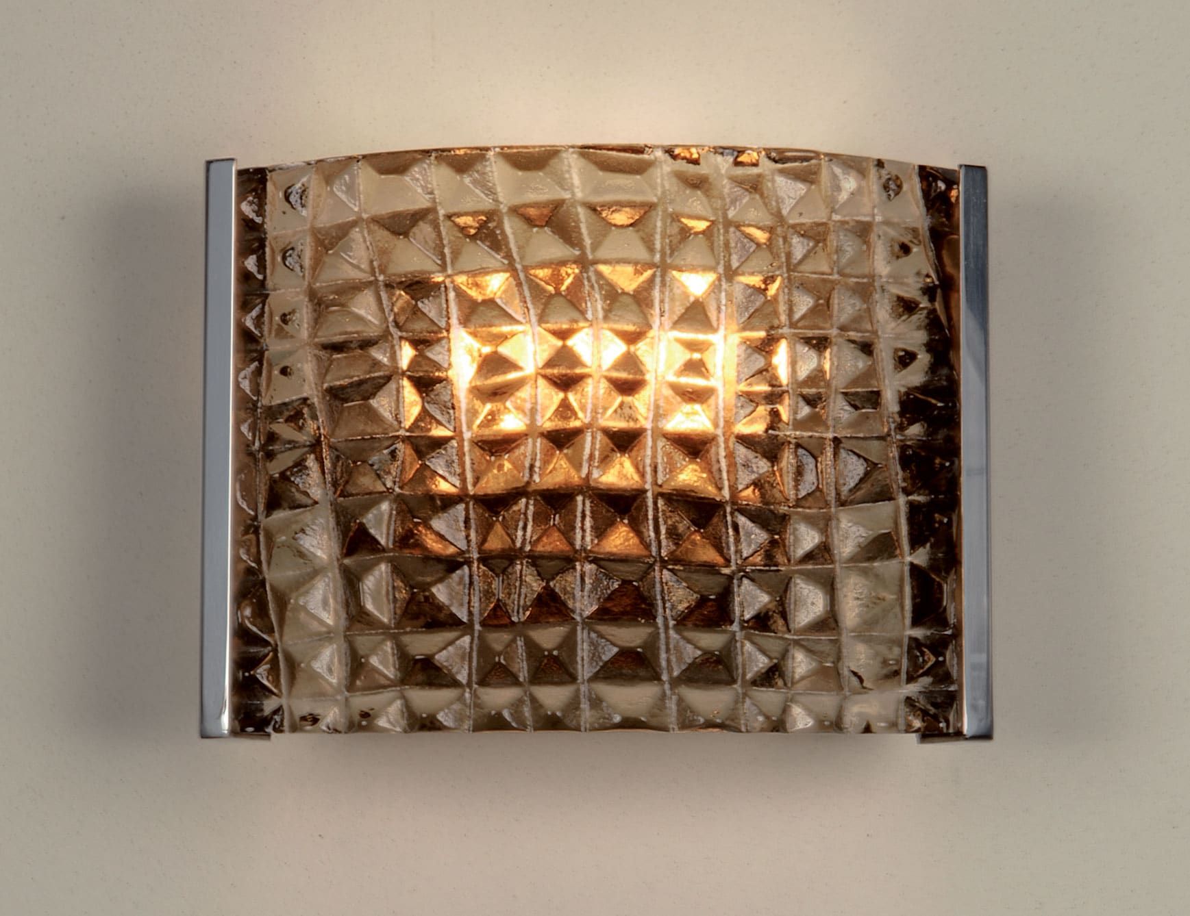 Cocco modern Italian sconce with bronze glass