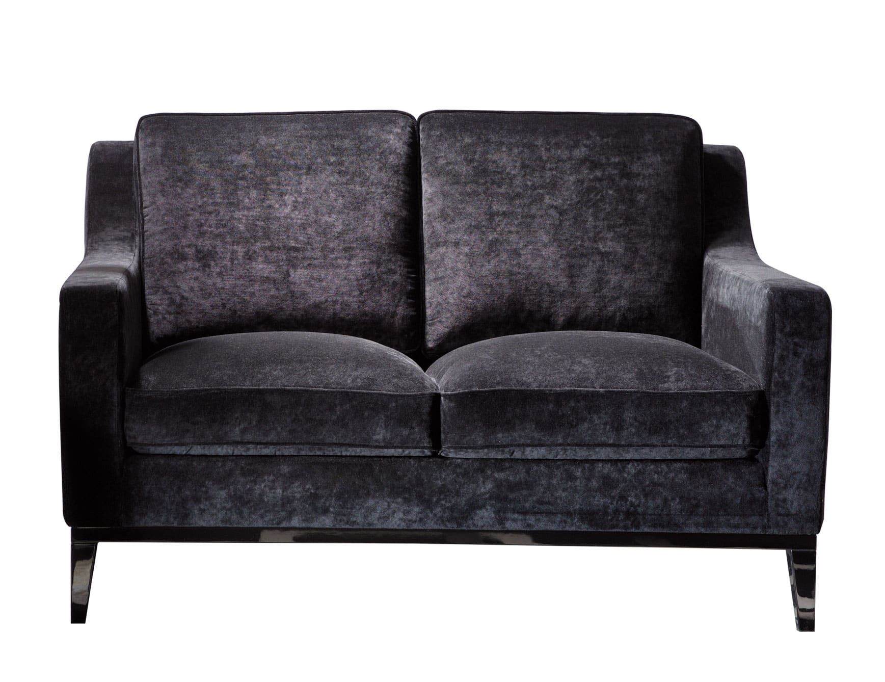 Cristine modern Italian sofa chair with black fabric