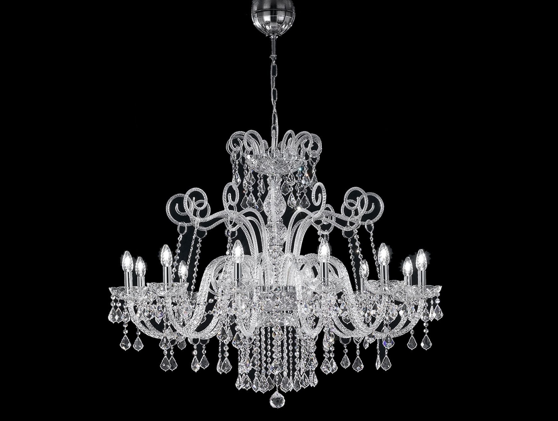Dandole modern luxury chandelier with clear glass