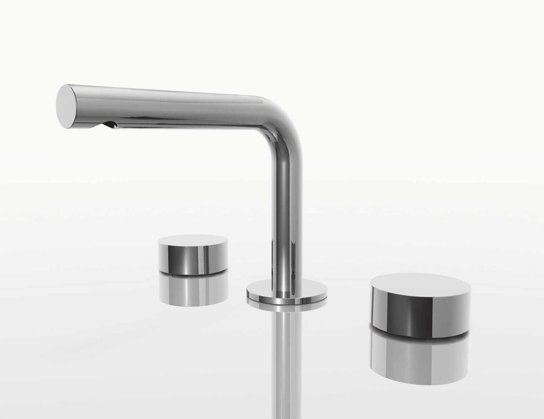 Fukasawa contemporary Italian faucet with chrome metal