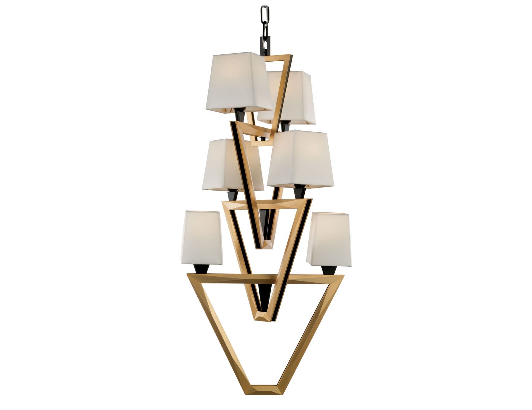 Grace modern Italian chandelier with gold metal