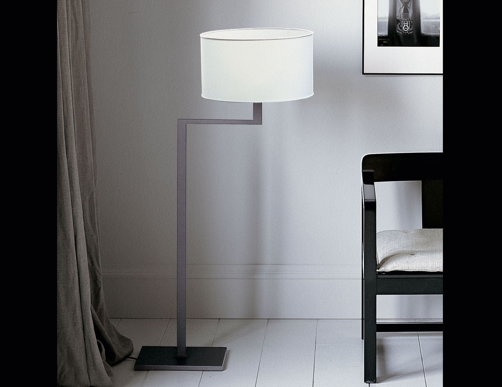 Jackie modern luxury floor lamp with white fabric
