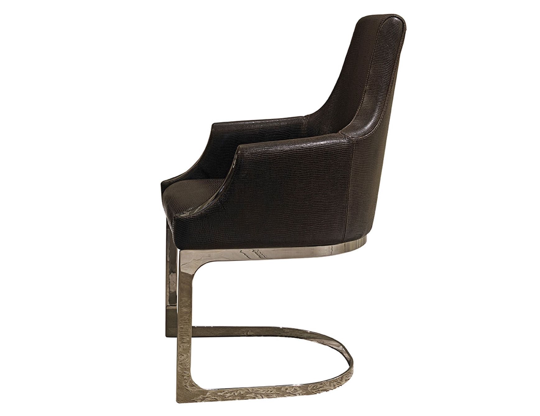 Janas modern luxury chair with brown leather