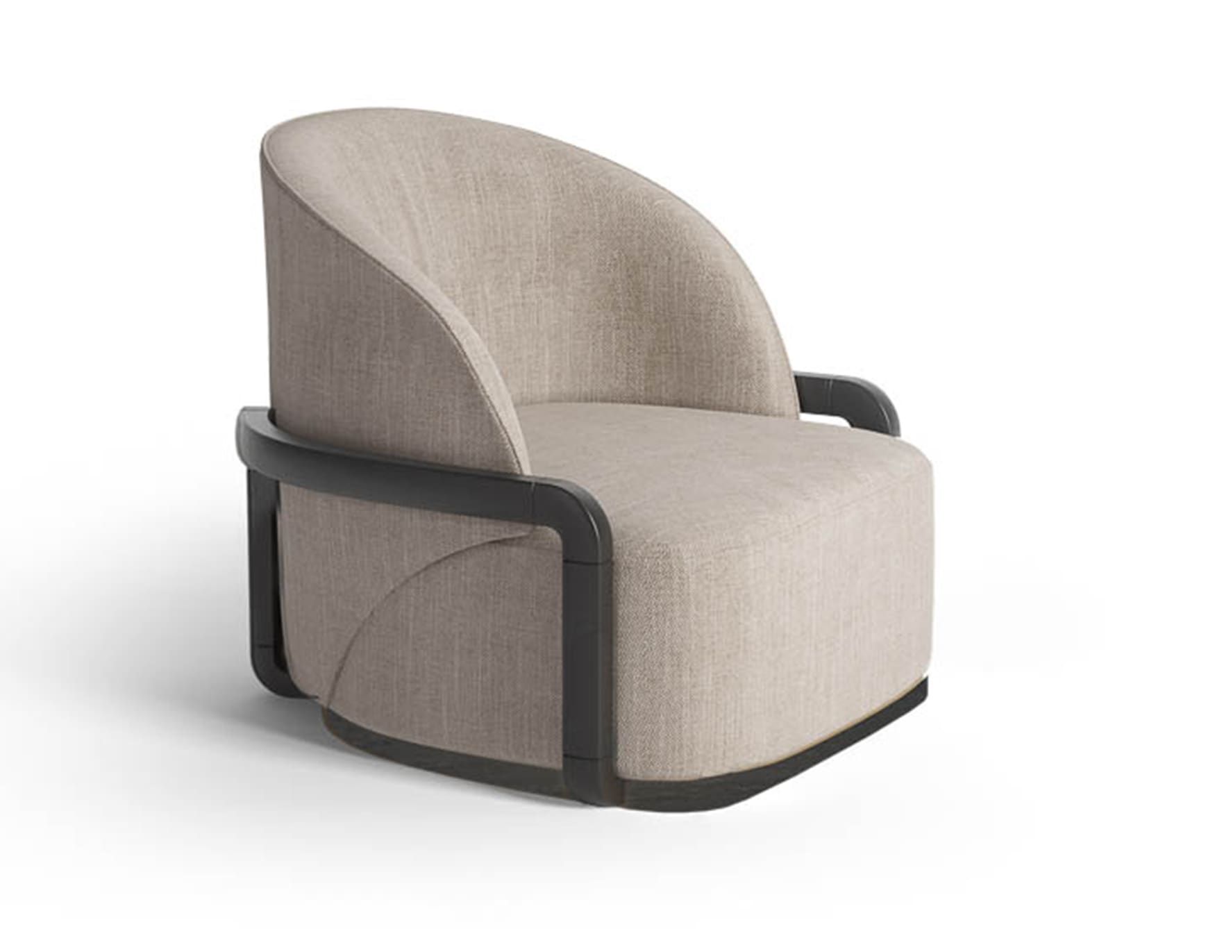 Lady Peacock modern luxury sofa chair with beige leather