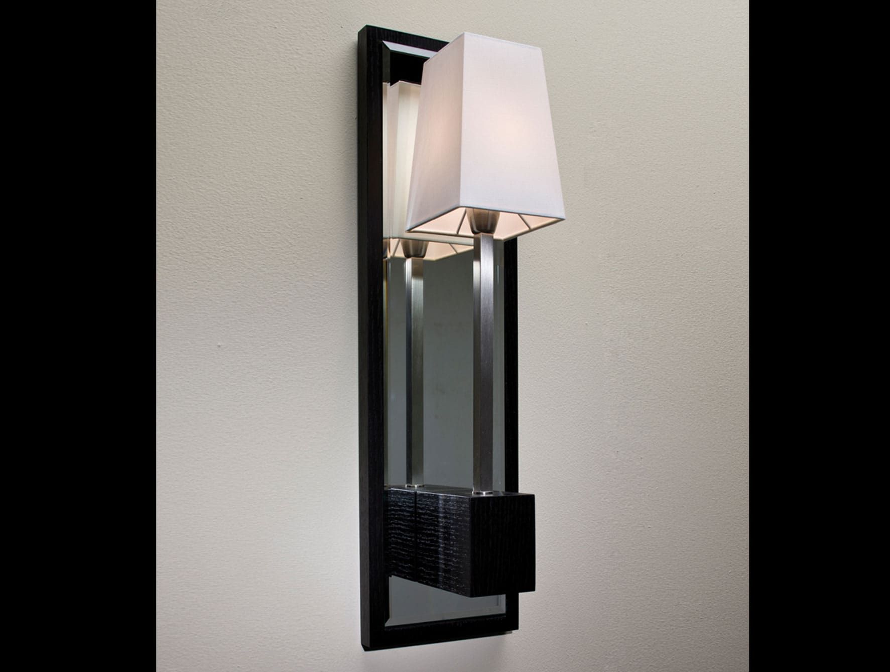 Lala contemporary Italian sconce with black wood