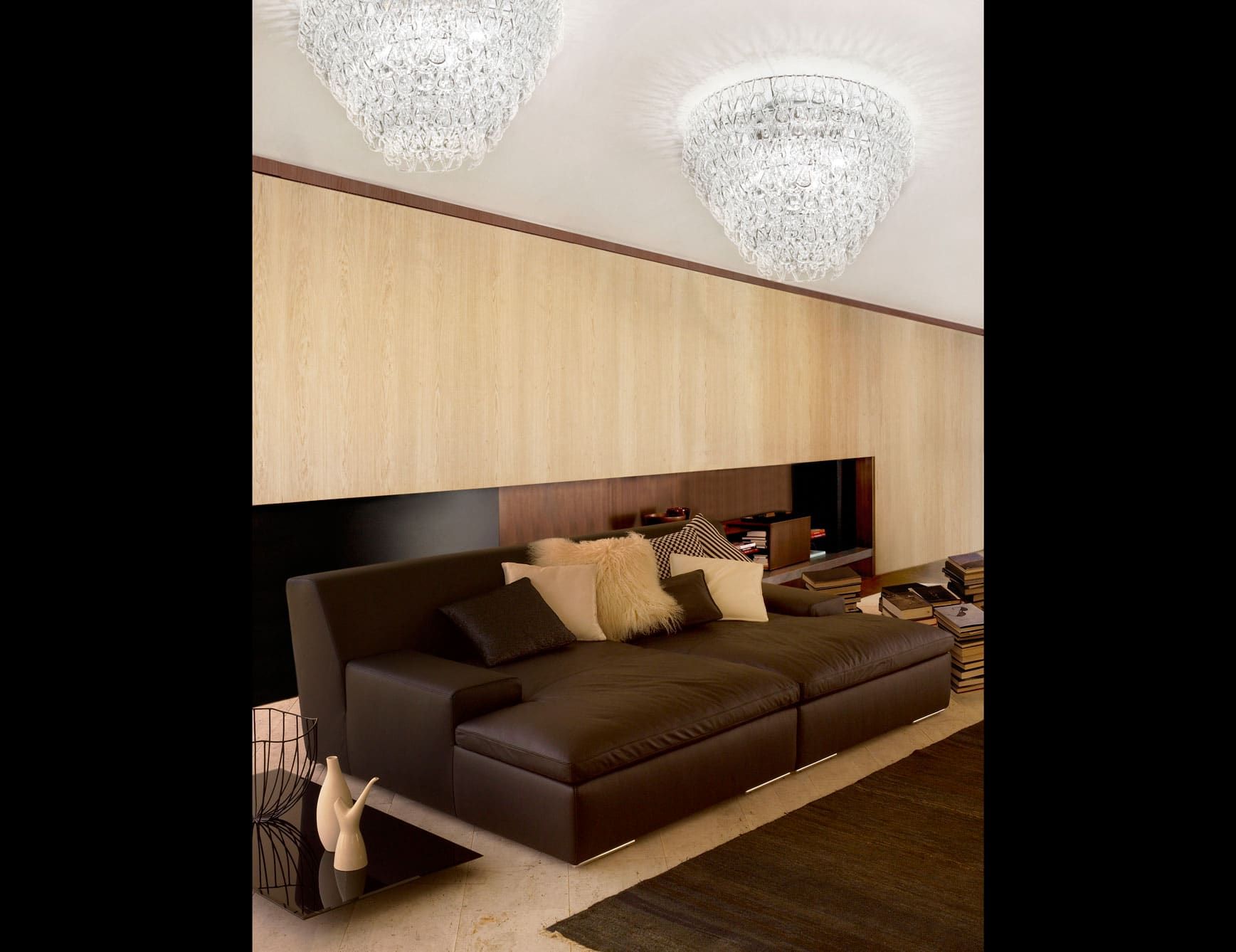 Minigiogali modern luxury chandelier with clear crystal