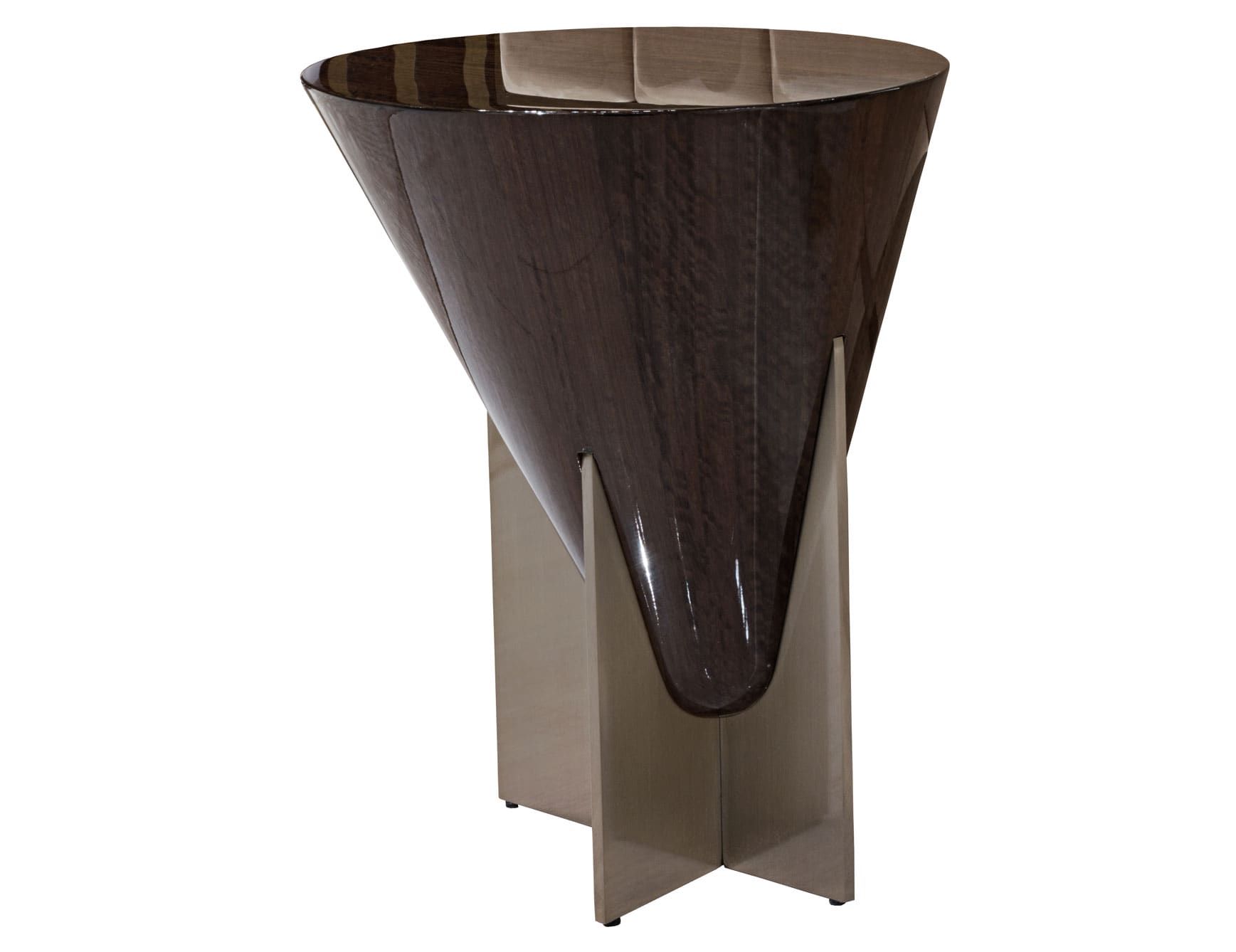 Minstrel modern luxury coffee table with brown veneered wood