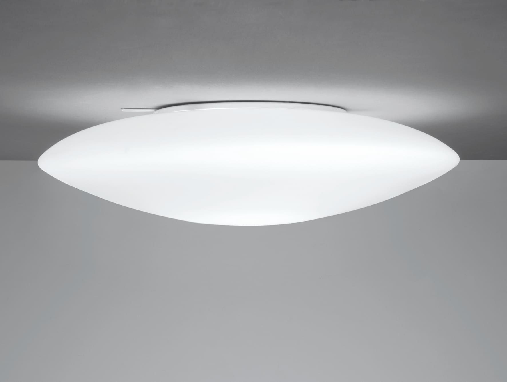 Saba modern luxury ceiling light with white glass