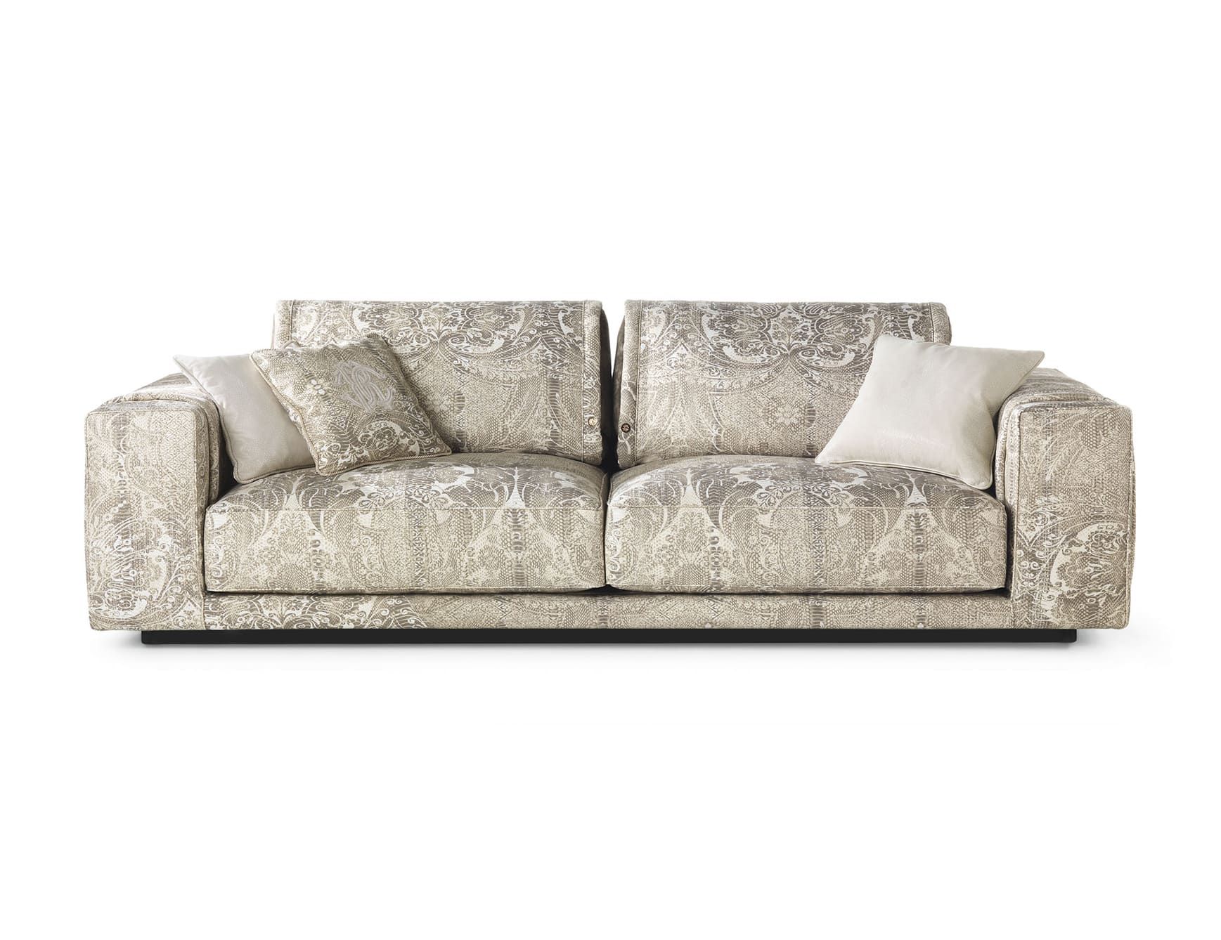 Smoking modern luxury sofa chair with ivory leather