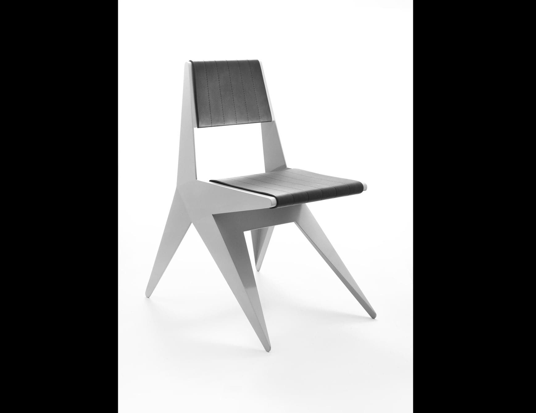 Star Chair modern Italian chair with grey metal