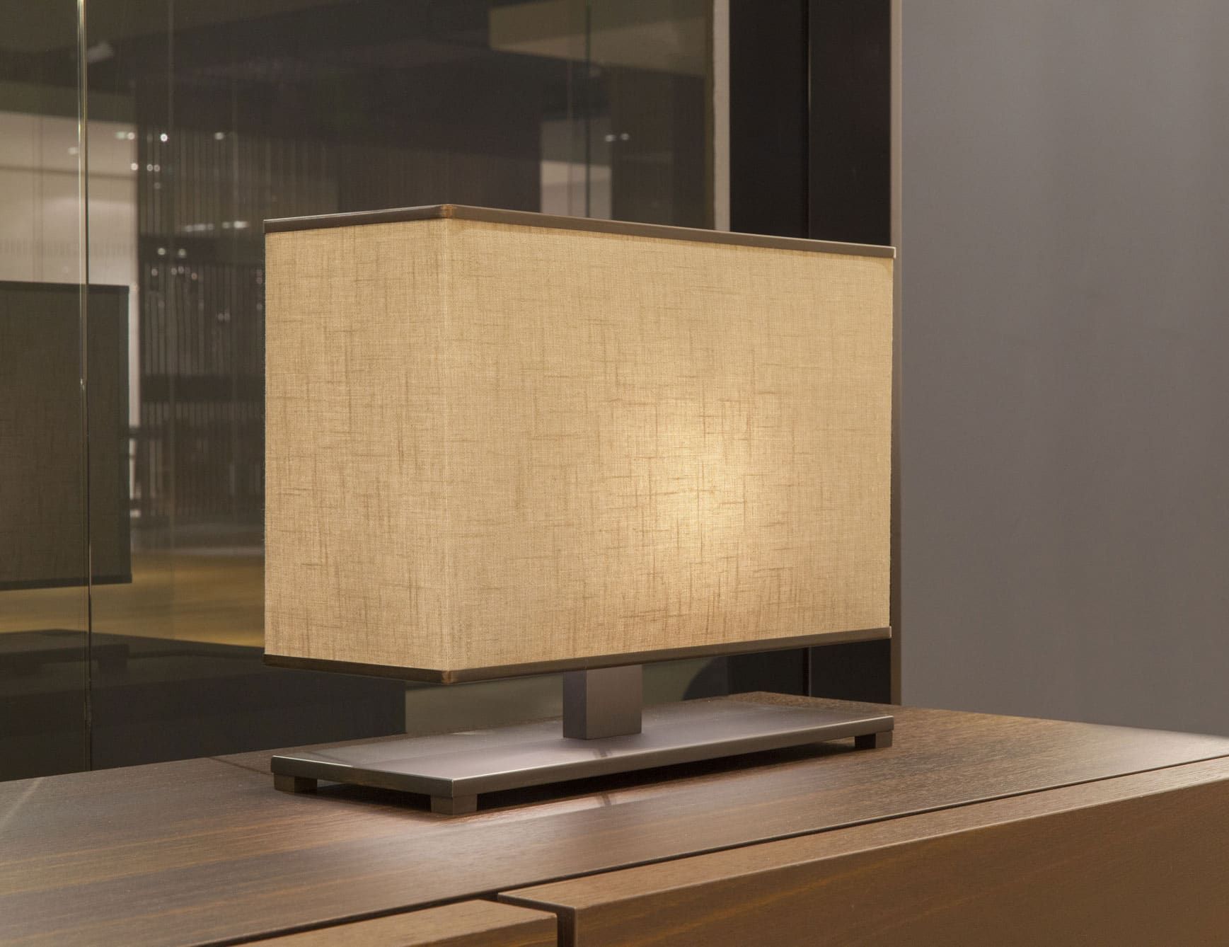 Sybil modern Italian table lamp with gold metal