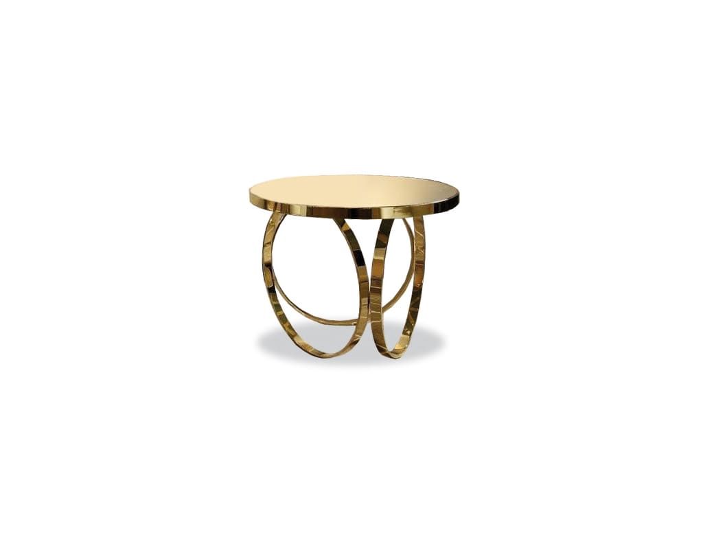 rosemary modern Italian side table with gold metal