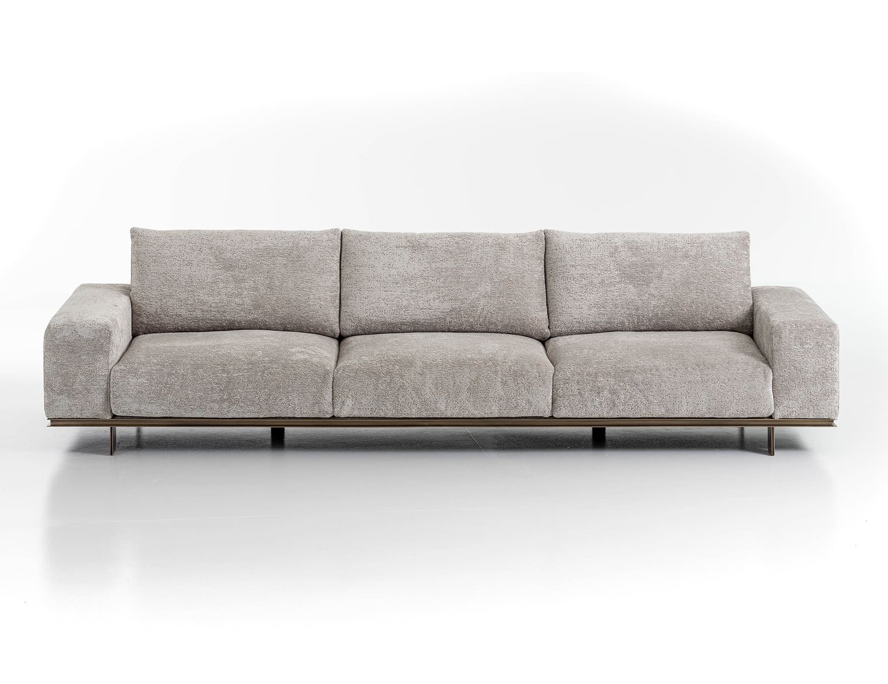Memphis modern luxury sofa chair with grey leather